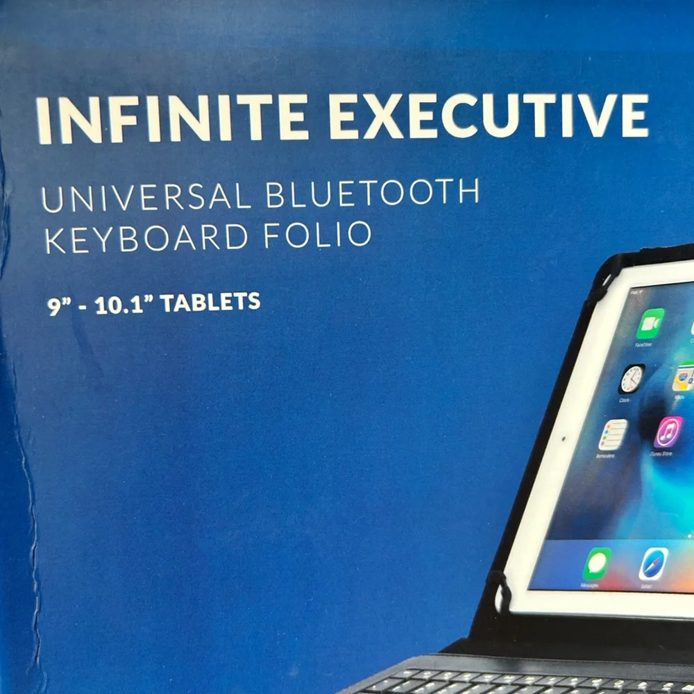 💻New!Tablet case: Infinite Executive Universal Tablet + Bluetooth Keyboard Folio